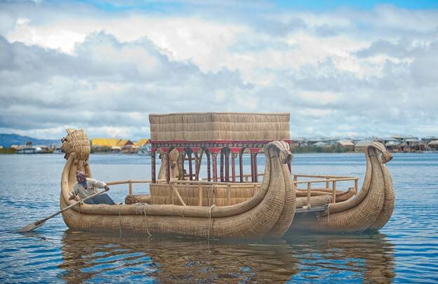 Sổ tay du lịch so tay du lich Sotaydulich Sotay Dulich Khampha Kham Pha Bui Vẻ đẹp Reed Boat ở hồ Titicaca