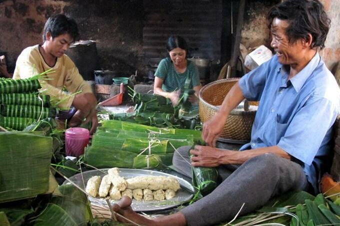 Sổ tay du lịch so tay du lich Sotaydulich Sotay Dulich Khampha Kham Pha Bui Bánh chưng Nhật Lệ Bánh tét làng Chuồn