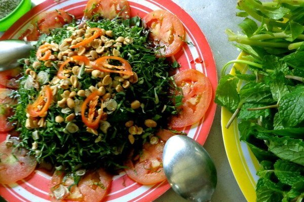 Sổ tay du lịch so tay du lich Sotaydulich Sotay Dulich Khampha Kham Pha Bui Tiết canh dơi sen Đặc sản Cầu Kè