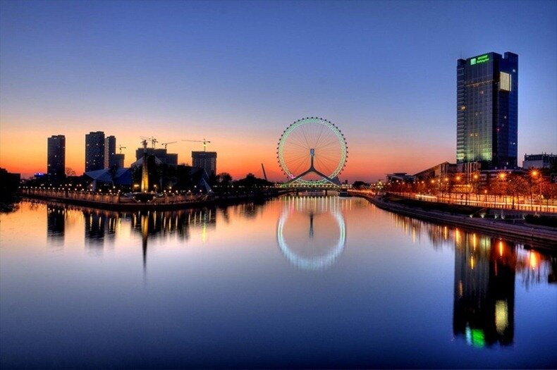 Sổ tay du lịch so tay du lich Sotaydulich Sotay Dulich Khampha Kham Pha Bui Tianjin Eye vòng quay khổng lồ trên cầu Yongle