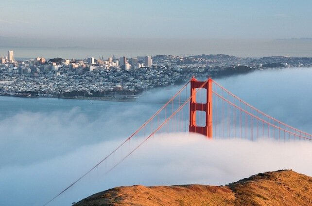 Sổ tay du lịch so tay du lich Sotaydulich Sotay Dulich Khampha Kham Pha Bui Tuyệt đẹp Golden Gate trong sương mù