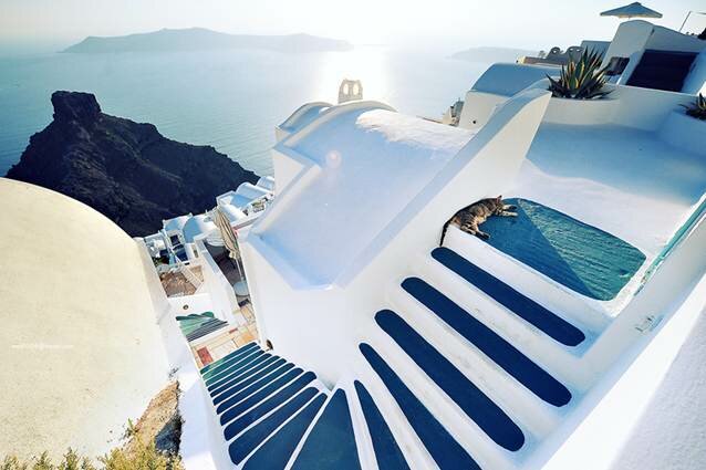 Sổ tay du lịch so tay du lich Sotaydulich Sotay Dulich Khampha Kham Pha Bui Tận tường nhà trắng ở Santorini