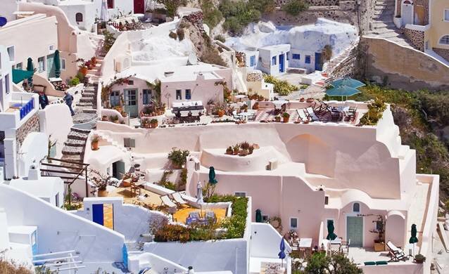 Sổ tay du lịch so tay du lich Sotaydulich Sotay Dulich Khampha Kham Pha Bui Tận tường nhà trắng ở Santorini