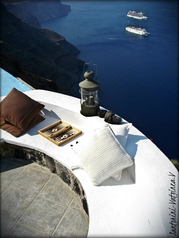 Sổ tay du lịch so tay du lich Sotaydulich Sotay Dulich Khampha Kham Pha Bui Tận tường nhà trắng ở Santorini