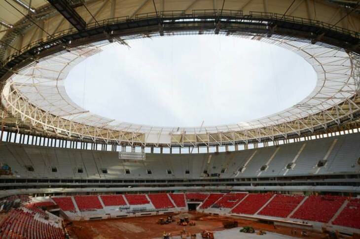Sổ tay du lịch so tay du lich Sotaydulich Sotay Dulich Khampha Kham Pha Bui Estadio Nacional Mane Garrincha Sân vận động thân thiện