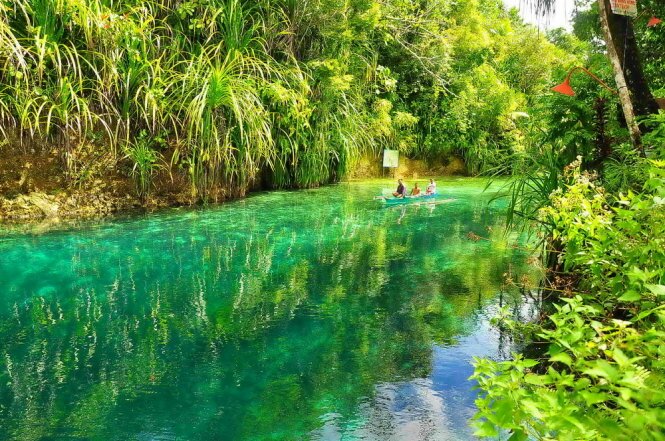 Sổ tay du lịch so tay du lich Sotaydulich Sotay Dulich Khampha Kham Pha Bui Hinatuan - dòng sông kỳ diệu màu nước biển
