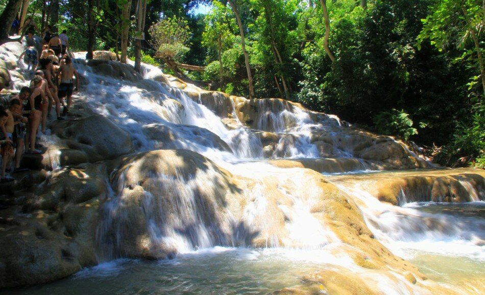 Sổ tay du lịch so tay du lich Sotaydulich Sotay Dulich Khampha Kham Pha Bui Dunn’s River Falls - Ngọn thác kỳ ảo ở Jamaica