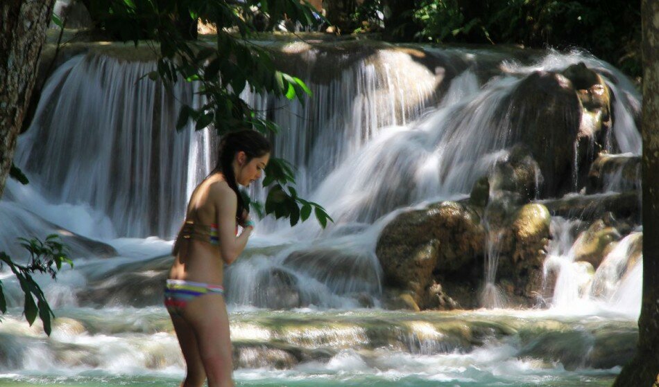 Sổ tay du lịch so tay du lich Sotaydulich Sotay Dulich Khampha Kham Pha Bui Dunn’s River Falls - Ngọn thác kỳ ảo ở Jamaica