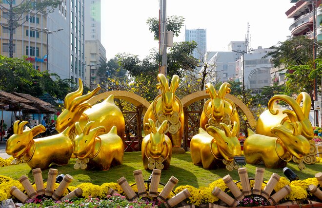 Sổ tay du lịch so tay du lich Sotaydulich Sotay Dulich Khampha Kham Pha Bui Đường hoa Tết Sài Gòn rực rỡ trước giờ khai mạc