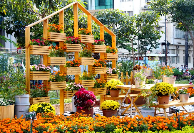 Sổ tay du lịch so tay du lich Sotaydulich Sotay Dulich Khampha Kham Pha Bui Đường hoa Tết Sài Gòn rực rỡ trước giờ khai mạc