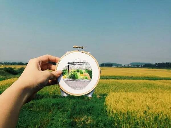 Sổ tay du lịch so tay du lich Sotaydulich Sotay Dulich Khampha Kham Pha Bui Độc đáo cảnh đẹp du lịch trên bằng tranh thêu