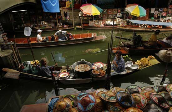 Sổ tay du lịch so tay du lich Sotaydulich Sotay Dulich Khampha Kham Pha Bui Tham khu cho noi Damnoen Saduak o Thai lan