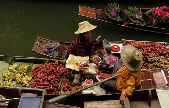 Sổ tay du lịch so tay du lich Sotaydulich Sotay Dulich Khampha Kham Pha Bui Tham khu cho noi Damnoen Saduak o Thai lan