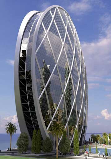 Sổ tay du lịch so tay du lich Sotaydulich Sotay Dulich Khampha Kham Pha Bui Chiem nguong toa nha choc troi hinh tron o Abu Dhabi