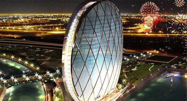 Sổ tay du lịch so tay du lich Sotaydulich Sotay Dulich Khampha Kham Pha Bui Chiem nguong toa nha choc troi hinh tron o Abu Dhabi