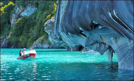 Sổ tay du lịch so tay du lich Sotaydulich Sotay Dulich Khampha Kham Pha Bui Cheo xuong kayak ngam dong cam thach Marble Cathedral o Chile 