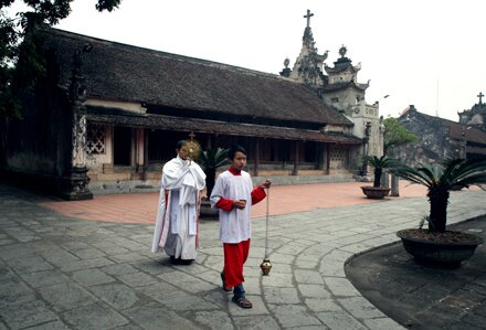 Sổ tay du lịch so tay du lich Sotaydulich Sotay Dulich Khampha Kham Pha Bui Nha tho da Phat Diem truoc ngay Giang sinh