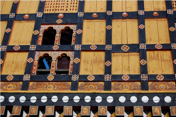 Sổ tay du lịch so tay du lich Sotaydulich Sotay Dulich Khampha Kham Pha Bui Paro Dzong doa hoa giua dai ngan Bhutan