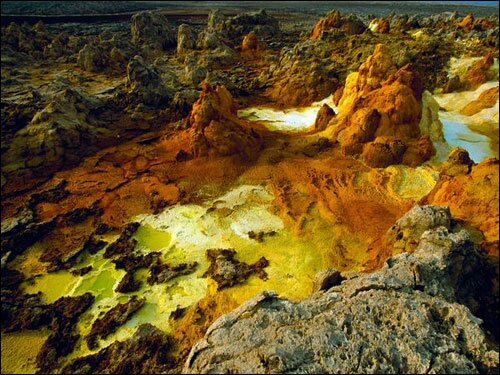 Sổ tay du lịch so tay du lich Sotaydulich Sotay Dulich Khampha Kham Pha Bui Dallol nui lua tren can thap nhat the gioi o Ethiopia