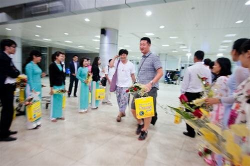 Sổ tay du lịch so tay du lich Sotaydulich Sotay Dulich Khampha Kham Pha Bui Chuyen bay dau tien tu Han Quoc den Cam Ranh