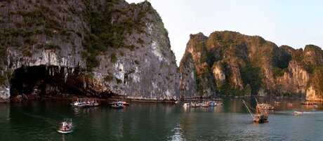 Sổ tay du lịch so tay du lich Sotaydulich Sotay Dulich Khampha Kham Pha Bui Binh minh hoang hon tren Vinh Ha Long