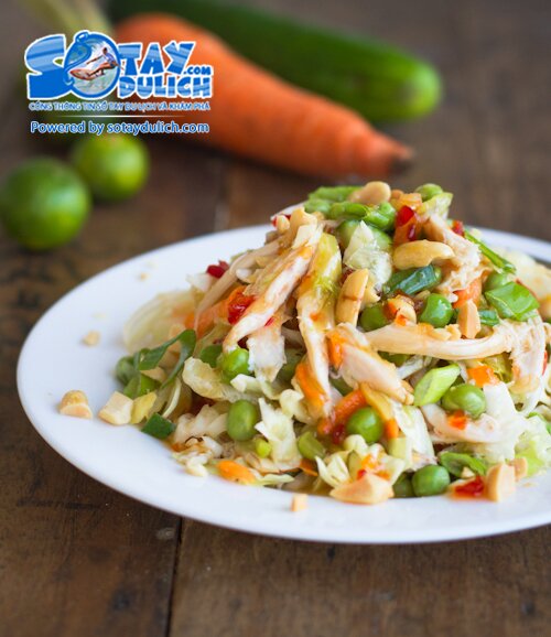 Sổ tay du lịch so tay du lich Sotaydulich Sotay Dulich Khampha Kham Pha Bui Salad Gà trộn rau củ