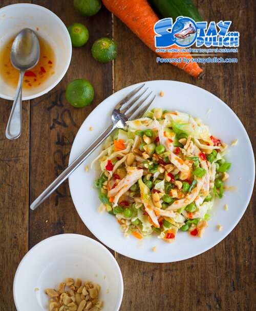 Sổ tay du lịch so tay du lich Sotaydulich Sotay Dulich Khampha Kham Pha Bui Salad Gà trộn rau củ