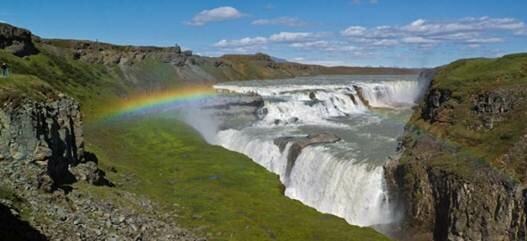 Sổ tay du lịch so tay du lich Sotaydulich Sotay Dulich Khampha Kham Pha Bui Hùng vĩ thác nước Gullfoss ở Iceland