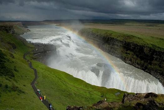 Sổ tay du lịch so tay du lich Sotaydulich Sotay Dulich Khampha Kham Pha Bui Hùng vĩ thác nước Gullfoss ở Iceland