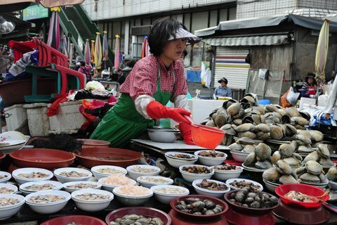 Sổ tay du lịch so tay du lich Sotaydulich Sotay Dulich Khampha Kham Pha Bui Jagalchi khu chợ cá lớn nhất Hàn Quốc