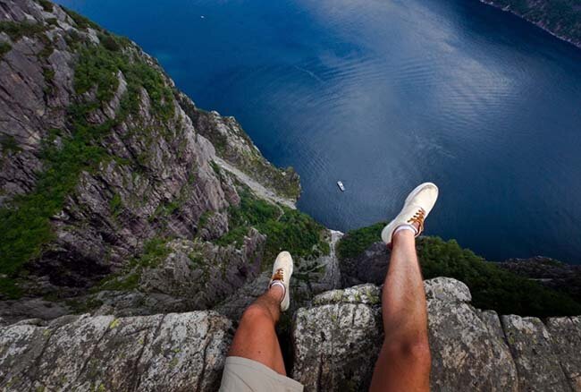 Sổ tay du lịch so tay du lich Sotaydulich Sotay Dulich Khampha Kham Pha Bui Mạo hiểm ở núi đá Preikestolen