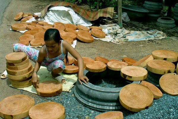 Sổ tay du lịch so tay du lich Sotaydulich Sotay Dulich Khampha Kham Pha Bui Làng nghề làm thớt ở Đồng Tháp