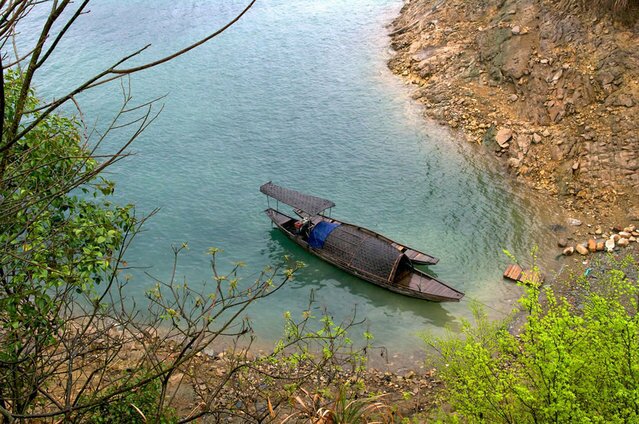 Sổ tay du lịch so tay du lich Sotaydulich Sotay Dulich Khampha Kham Pha Bui Shicheng Thành phố bị mất ẩn dưới hồ Thiên Đảo ở Trung Quốc