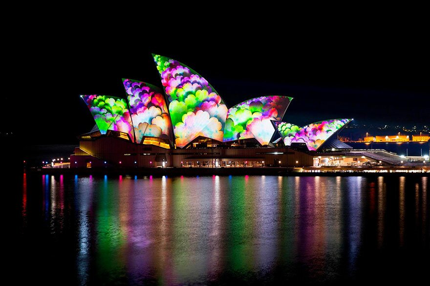 Sổ tay du lịch so tay du lich Sotaydulich Sotay Dulich Khampha Kham Pha Bui Lung linh ánh đèn trong lễ hội ánh sáng Vivid Sydney