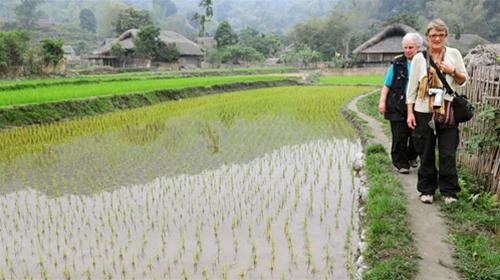 Sổ tay du lịch so tay du lich Sotaydulich Sotay Dulich Khampha Kham Pha Bui Chiều qua thôn Tha