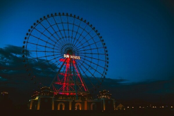 Sổ tay du lịch so tay du lich Sotaydulich Sotay Dulich Khampha Kham Pha Bui Vòng quay Mặt trời - Sun Wheel trước giờ mở cửa