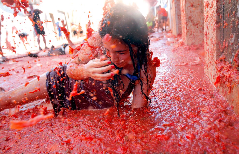 Sổ tay du lịch so tay du lich Sotaydulich Sotay Dulich Khampha Kham Pha Bui La Tomatina - “Cuộc chiến cà chua” ở Bunol, Tây Ban Nha