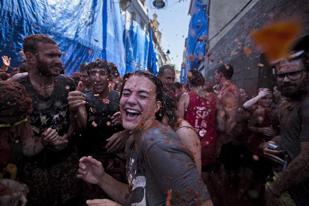 Sổ tay du lịch so tay du lich Sotaydulich Sotay Dulich Khampha Kham Pha Bui La Tomatina - “Cuộc chiến cà chua” ở Bunol, Tây Ban Nha