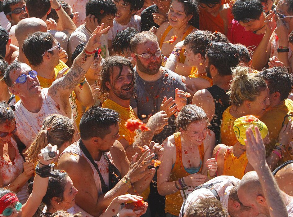 Sổ tay du lịch so tay du lich Sotaydulich Sotay Dulich Khampha Kham Pha Bui La Tomatina - “Cuộc chiến cà chua” ở Bunol, Tây Ban Nha