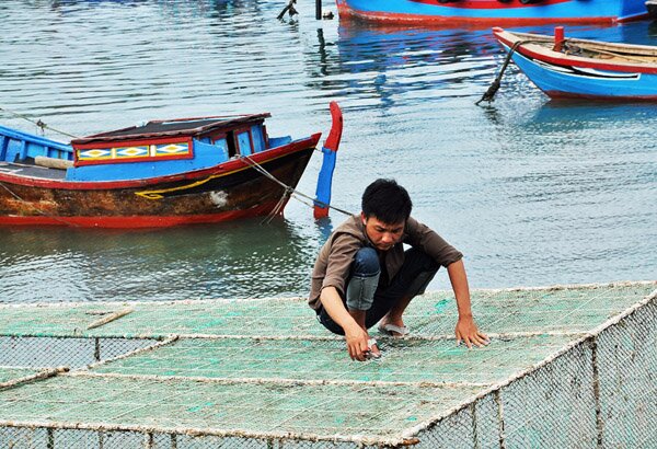 Sổ tay du lịch so tay du lich Sotaydulich Sotay Dulich Khampha Kham Pha Bui Dong thuyền ra đảo Bình Ba thưởng thức tôm hùm tươi ngon